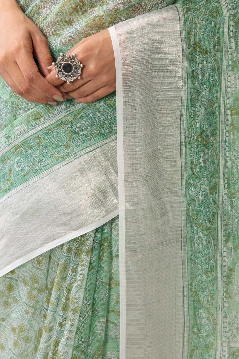 Nasrine Ruhi Kota Silk Sanganeri Saree