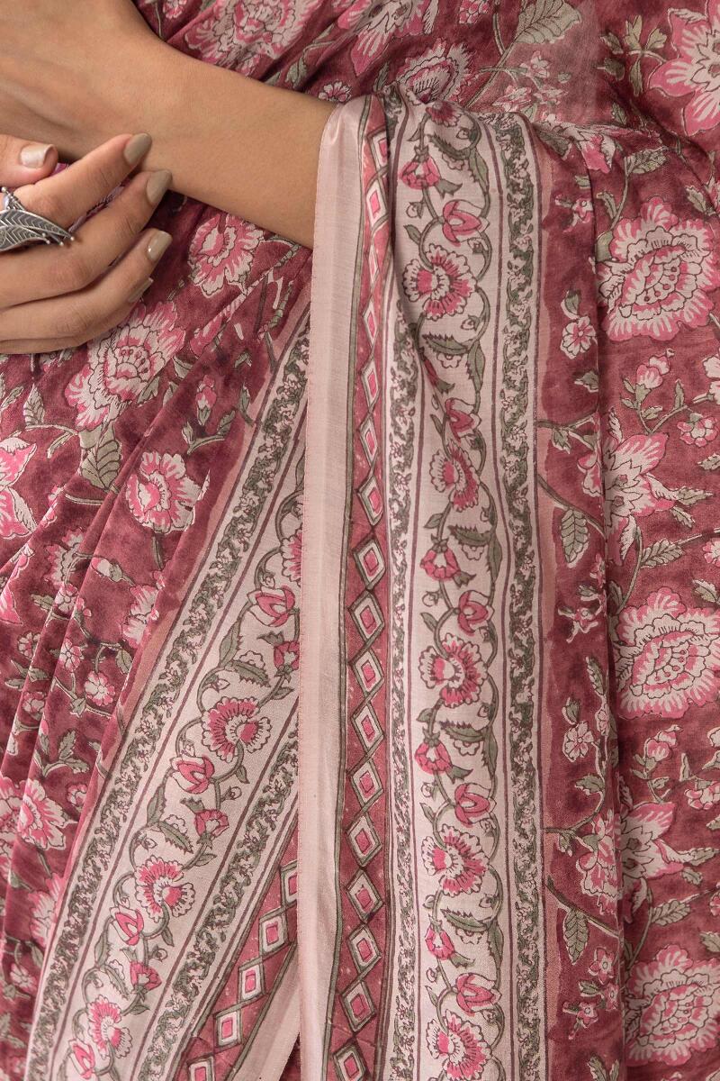 Nasrine Saba Cotton Silk Saree