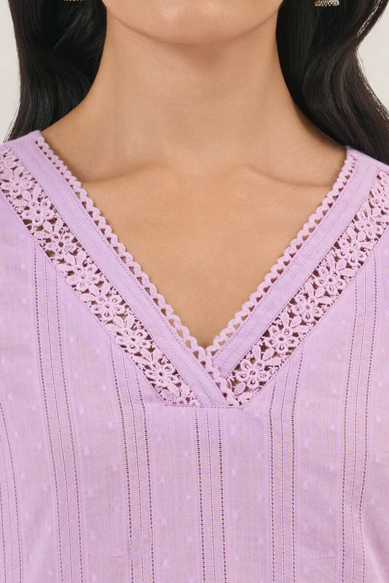 Surplus: Roza Seher Lilac Kurta