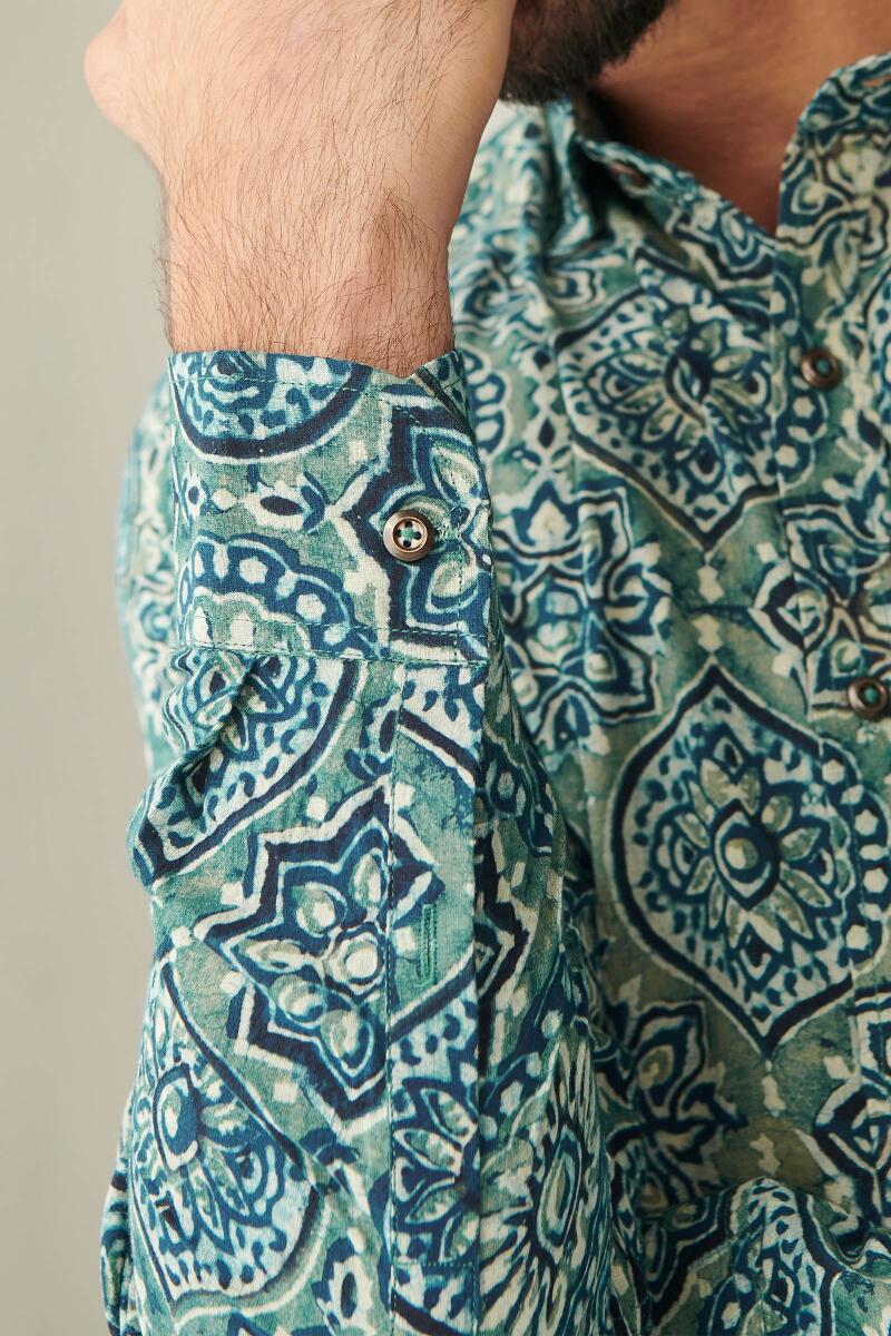 Zaid Sahib Ajrak Shirt