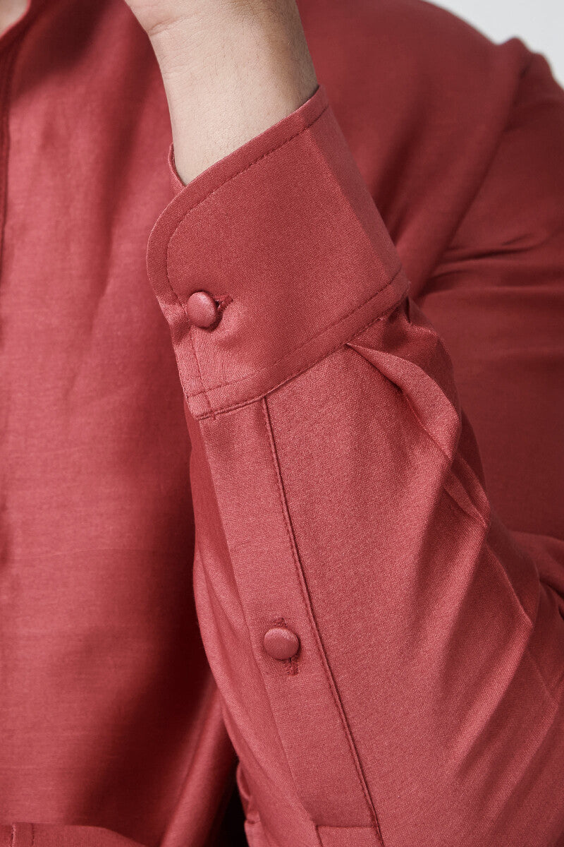 Shirin Arsh Red Chanderi Kurta