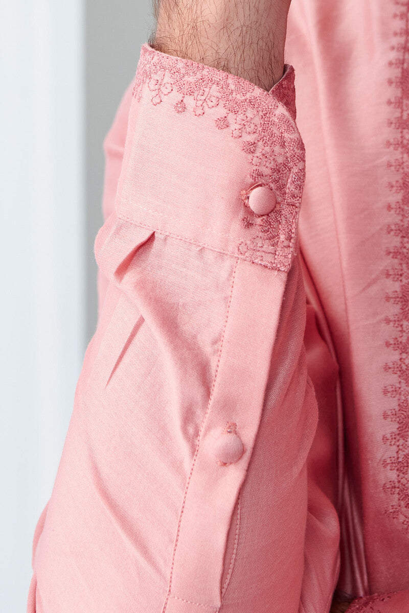 Shirin Rehan Pink Chanderi Kurta