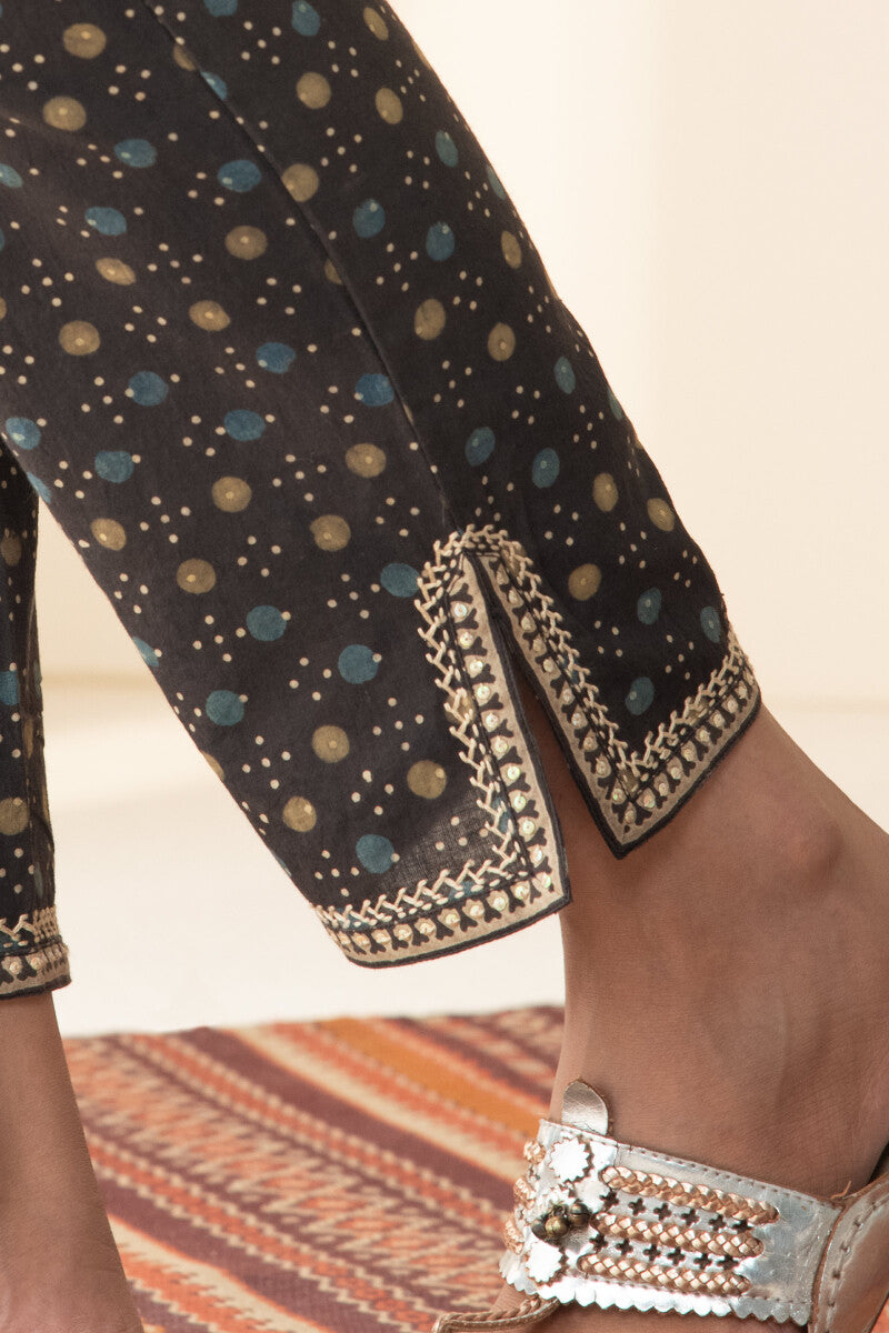 Sehra Farhat Ajrak Narrow Pants