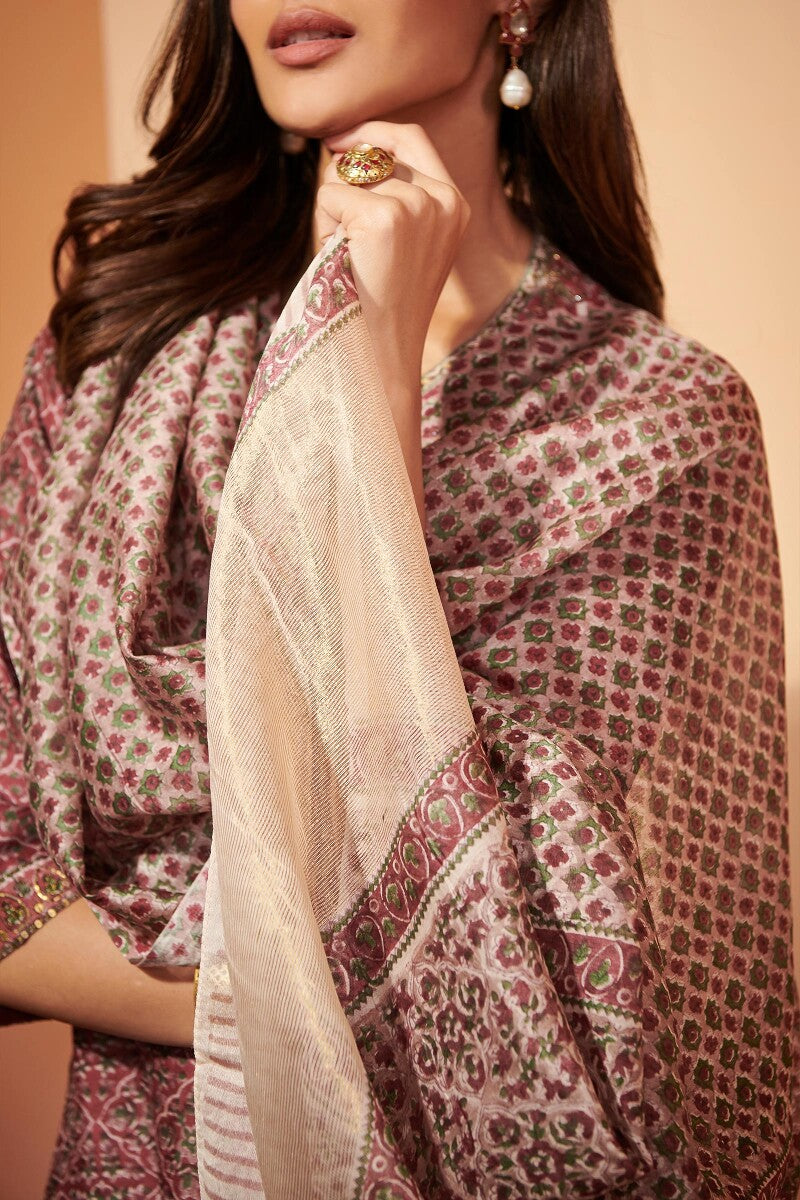 Shirin Shaima Sanganeri Chanderi Dupatta