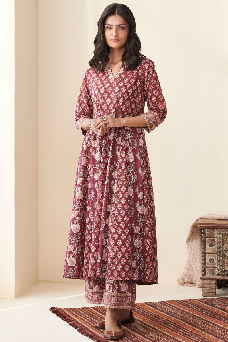 Nasrine Nahida Sanganeri Cotton Dobby Kurta