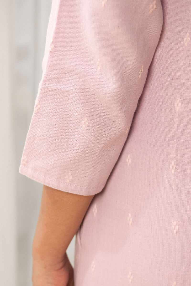 Gauhar Nadia Lavender Handloom Kurta