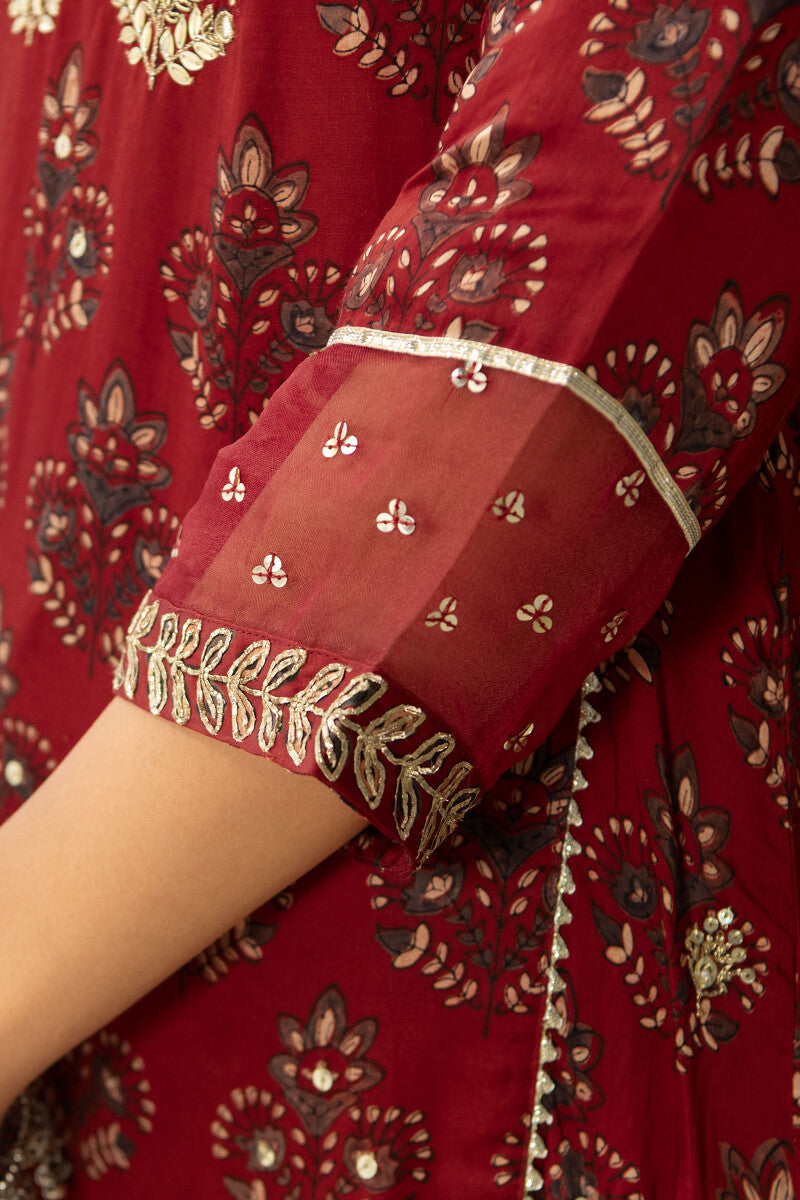 Zubeida Jahanzeb Ajrak Modal Kurta