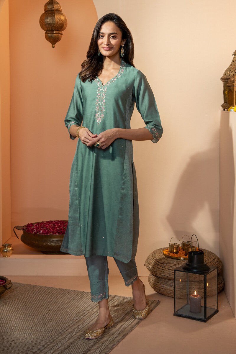 Shirin Zenia Chanderi Kurta