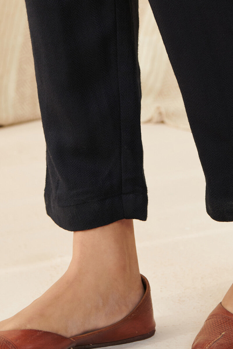 Naadirah Tazmeen Faux Wool Handloom Narrow Pants