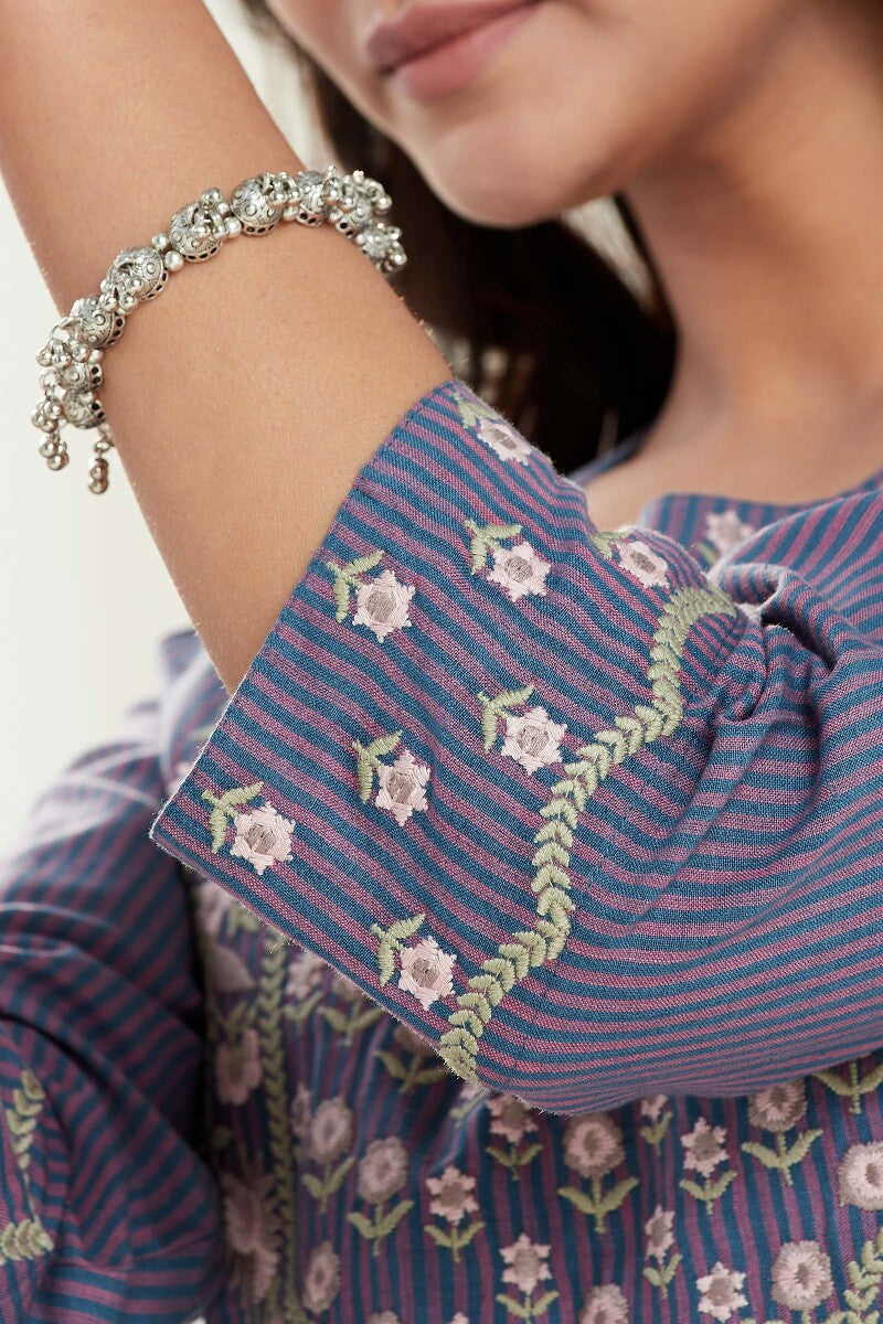 Naadirah Jia Purple Handloom Kurta