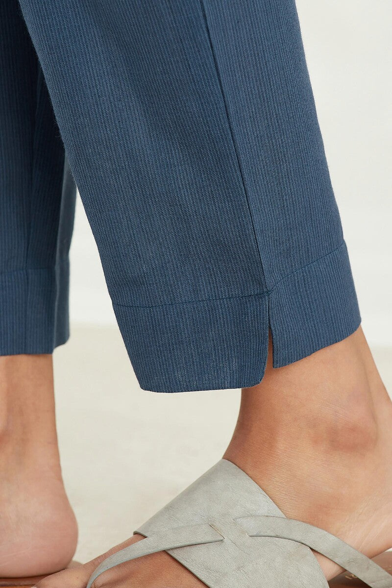 Naadirah Layla Blue Handloom Narrow Pants
