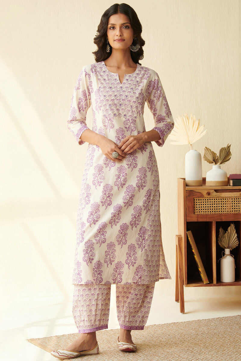 Isfahan Heer Sanganeri Kurta