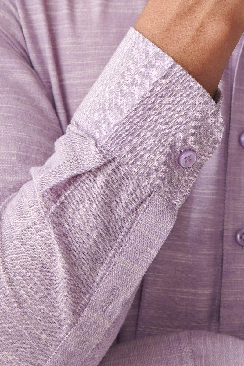 Zaid Lilac Handloom Kurta