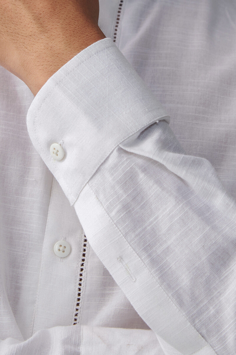 Zaid White Handloom Kurta