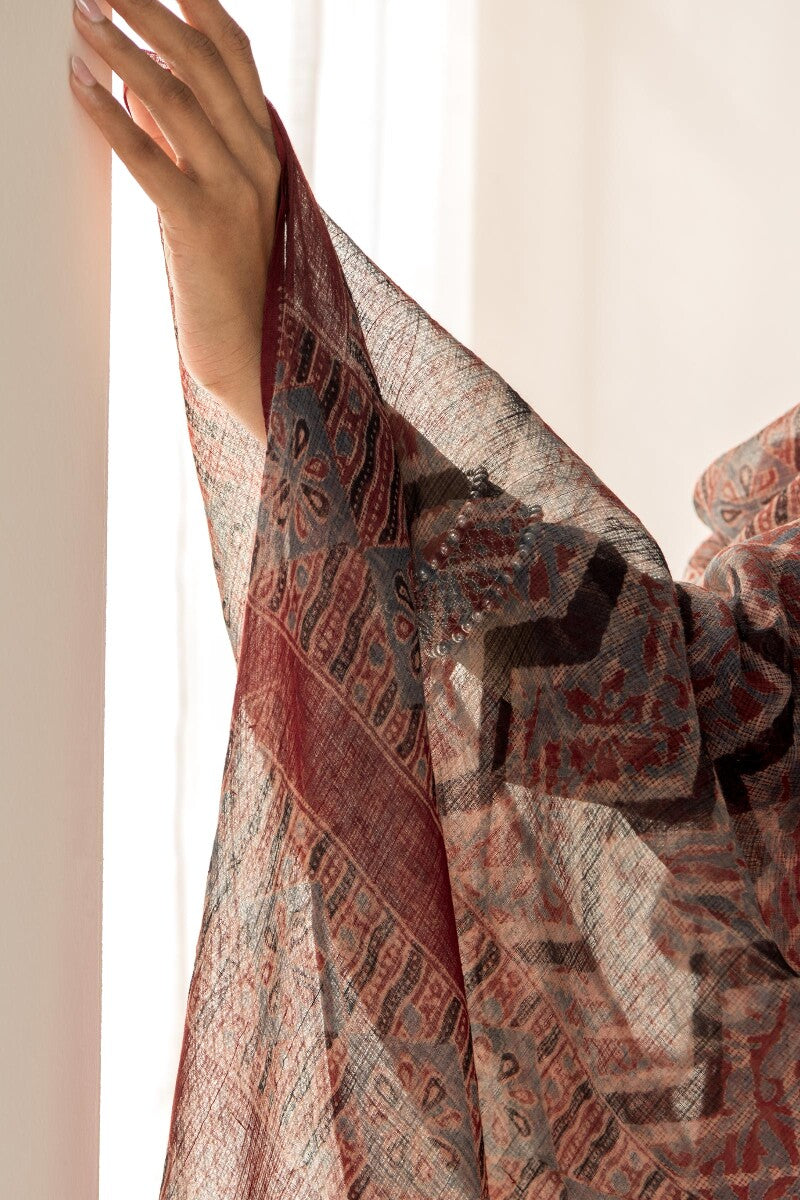 Sehra Samira Ajrak Kota Dupatta