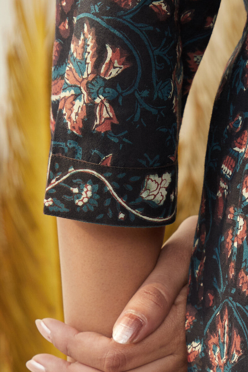 Sehra Zafia Bagru Kurta