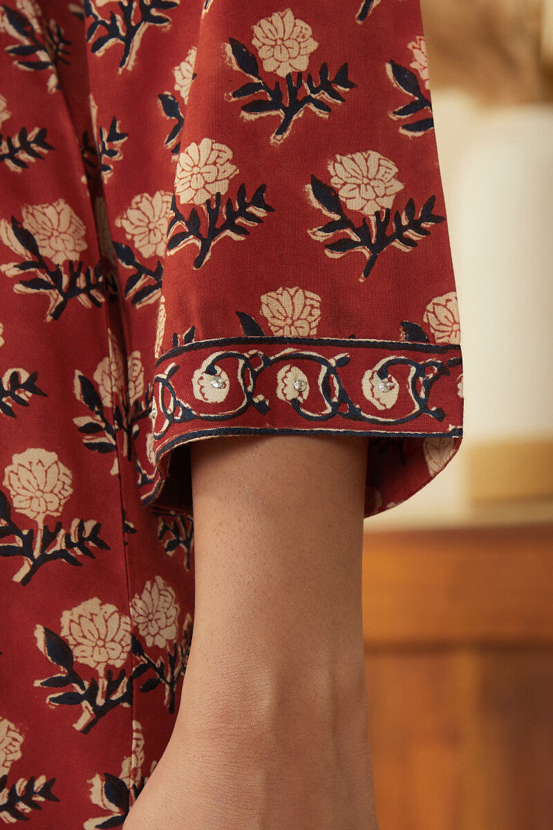 Sehra Bagru Nazma Viscose Top