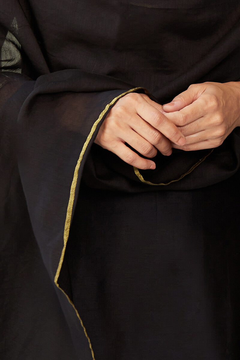 Gauhar Maira Black Chanderi Dupatta