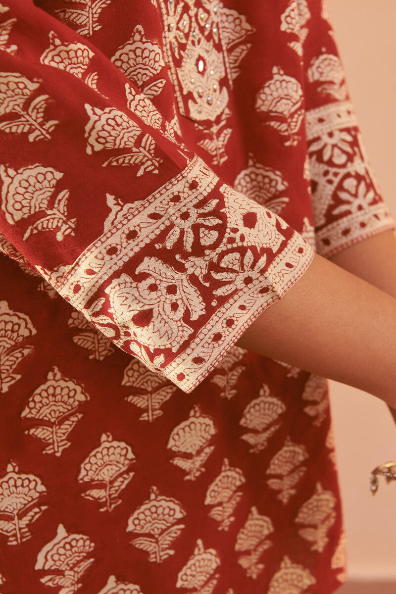 Sehra Rumi Bagru Top