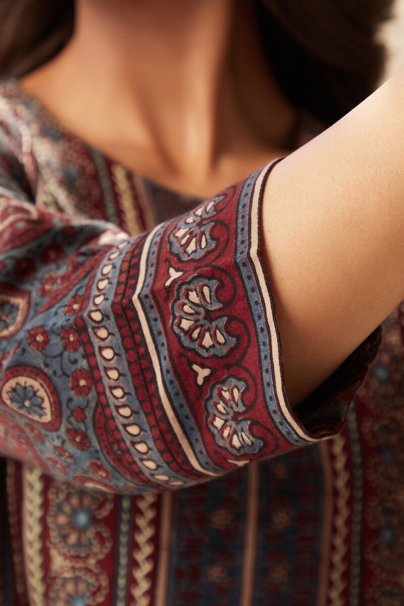 Sehra Nizam Ajrak Kurta