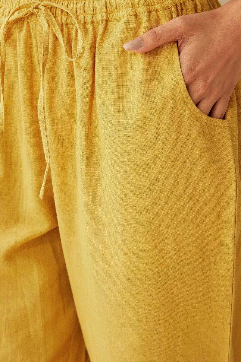 Roza Seher Mustard Narrow Pants