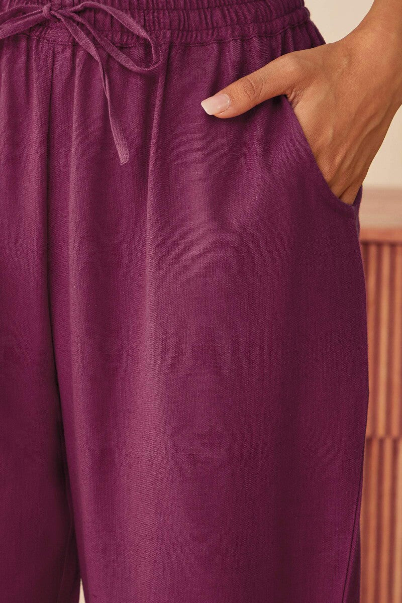 Gulbarg Magenta Narrow Pants