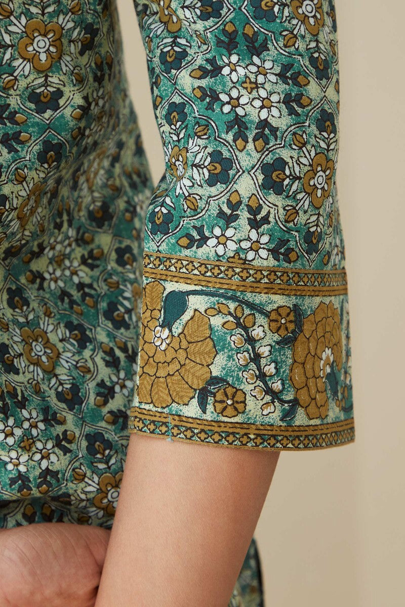 Gauhar Shirin Bagru Kurta