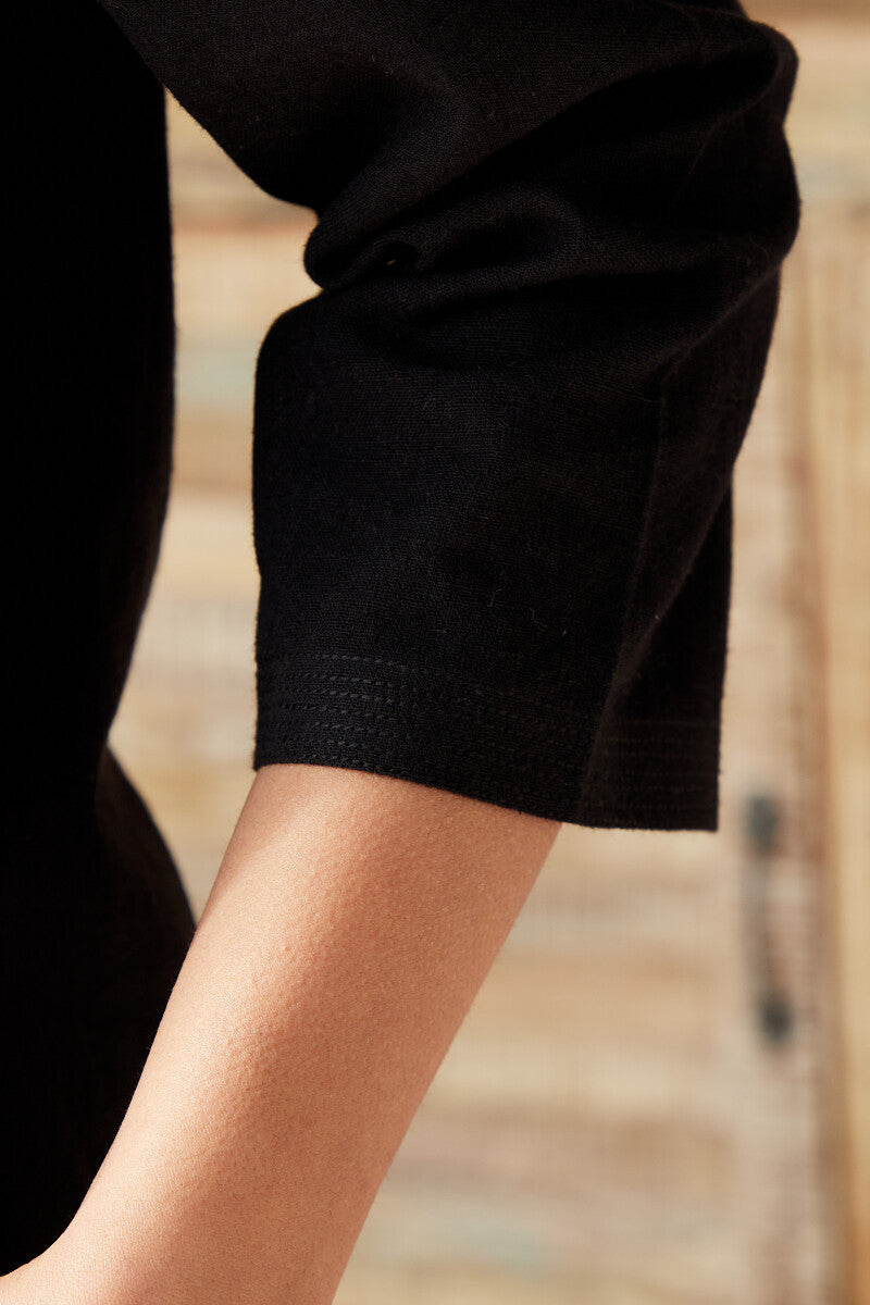 Roza Seher Black Kurta