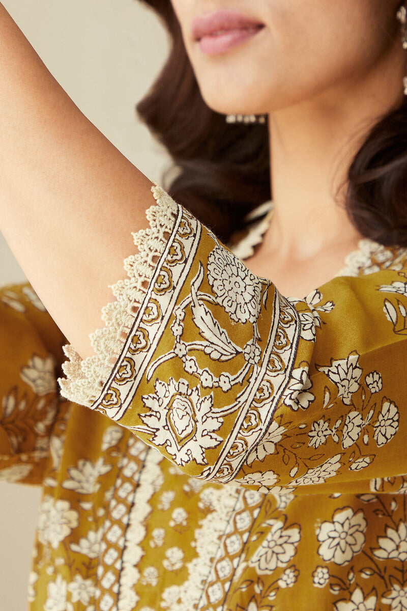 Sehra Shirin Bagru Modal Kurta