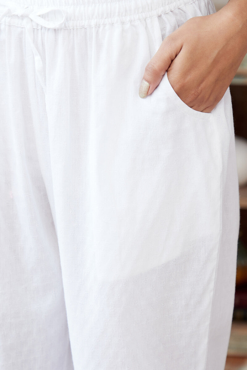 Roza Farhat Dobby Narrow Pants