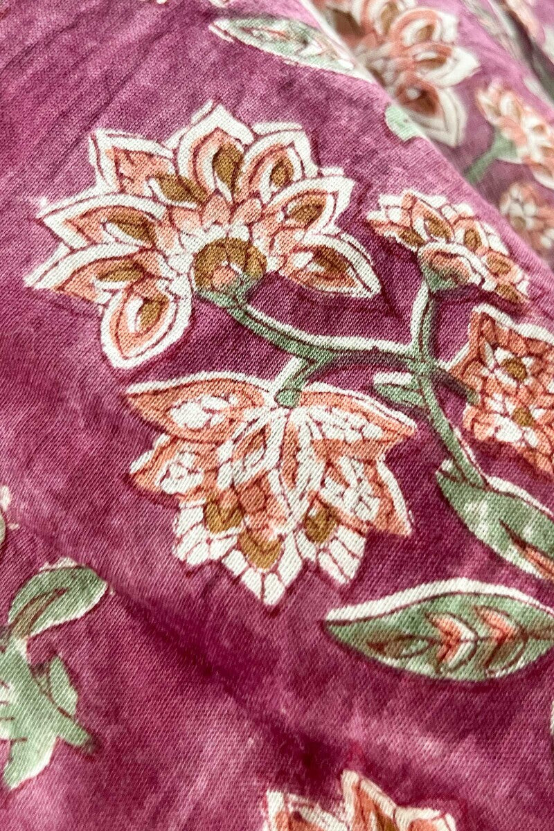 Brown Cotton Mul Dupatta