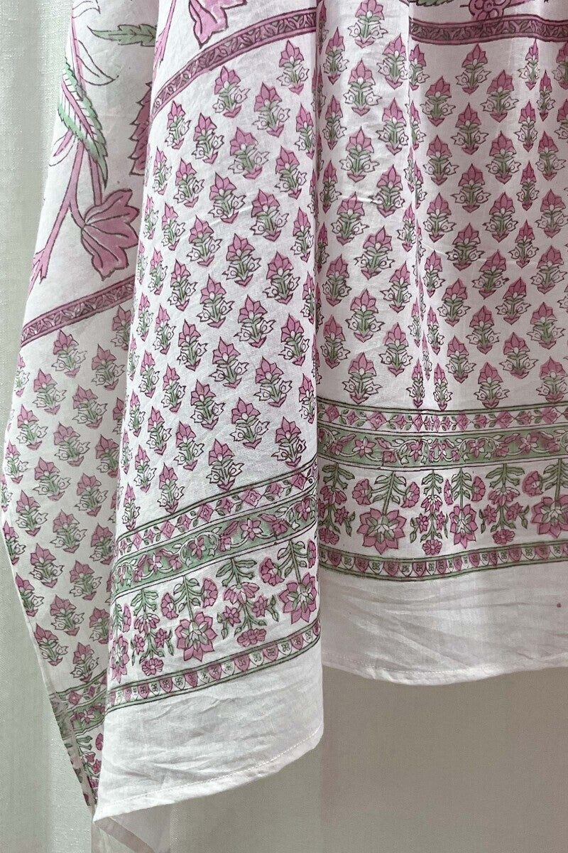 White Sanganeri Dupatta