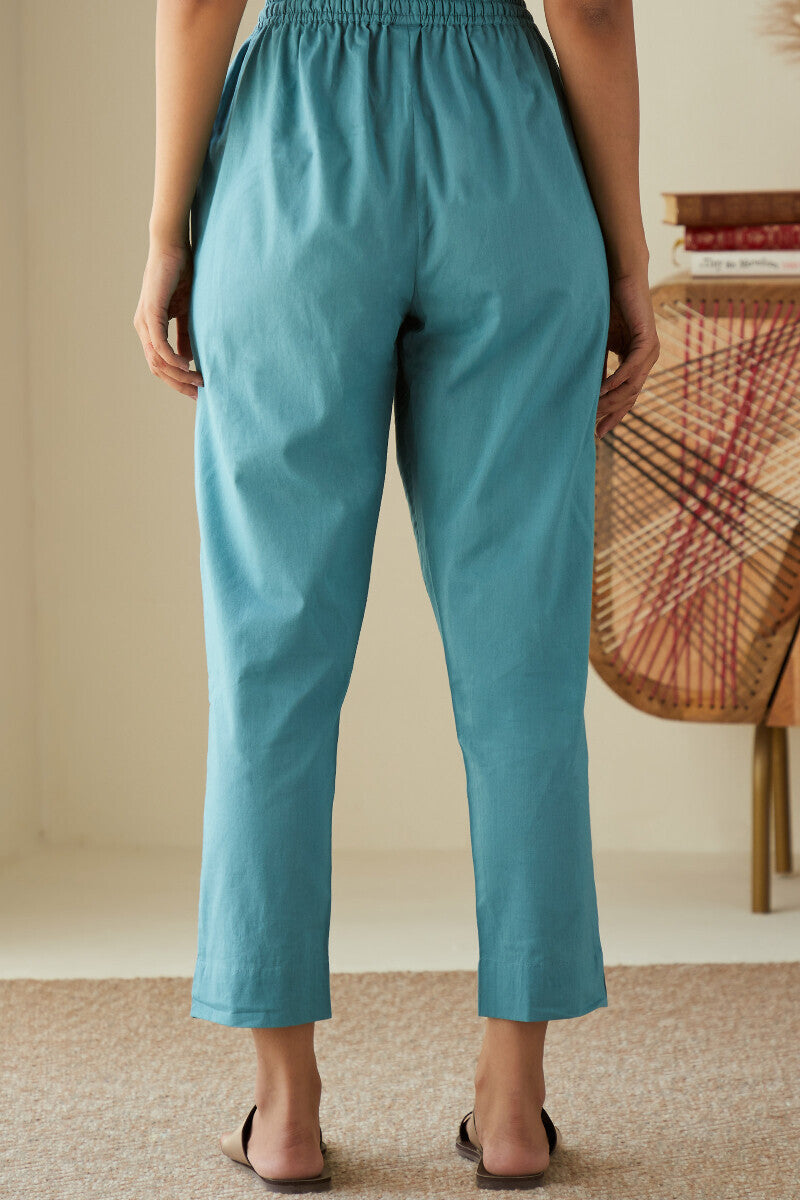 Nasrine Rabiya Blue Narrow Pants