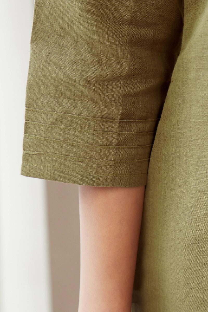 Roza Seher Olive Green Kurta