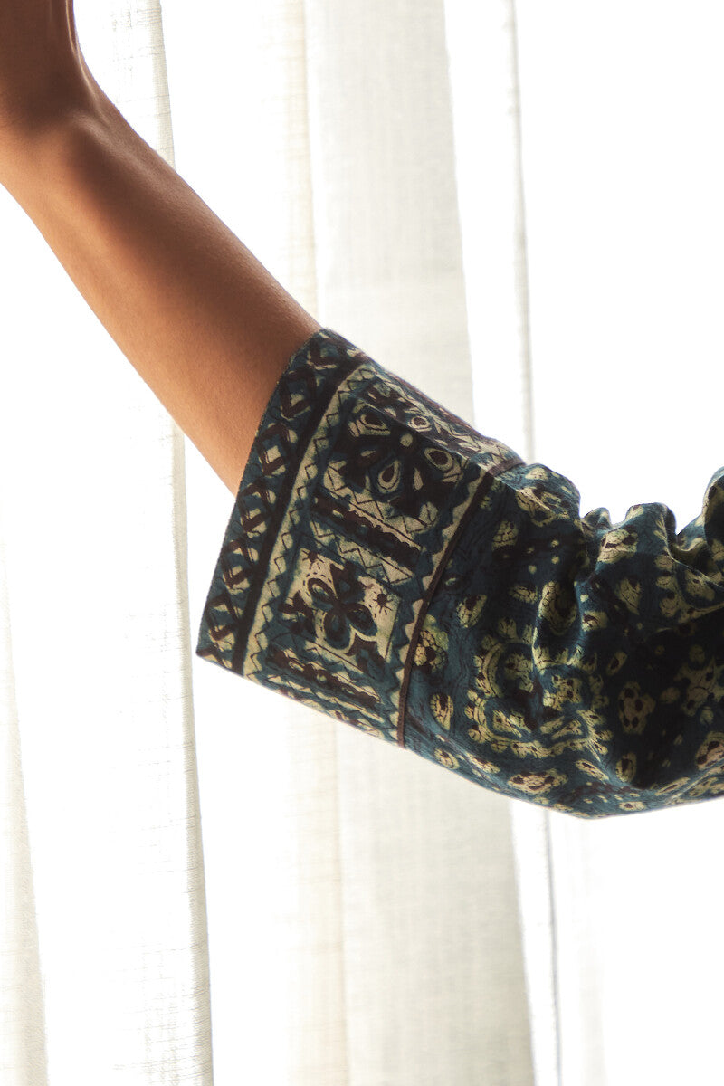 Sehra Mahi Bagru Kurta