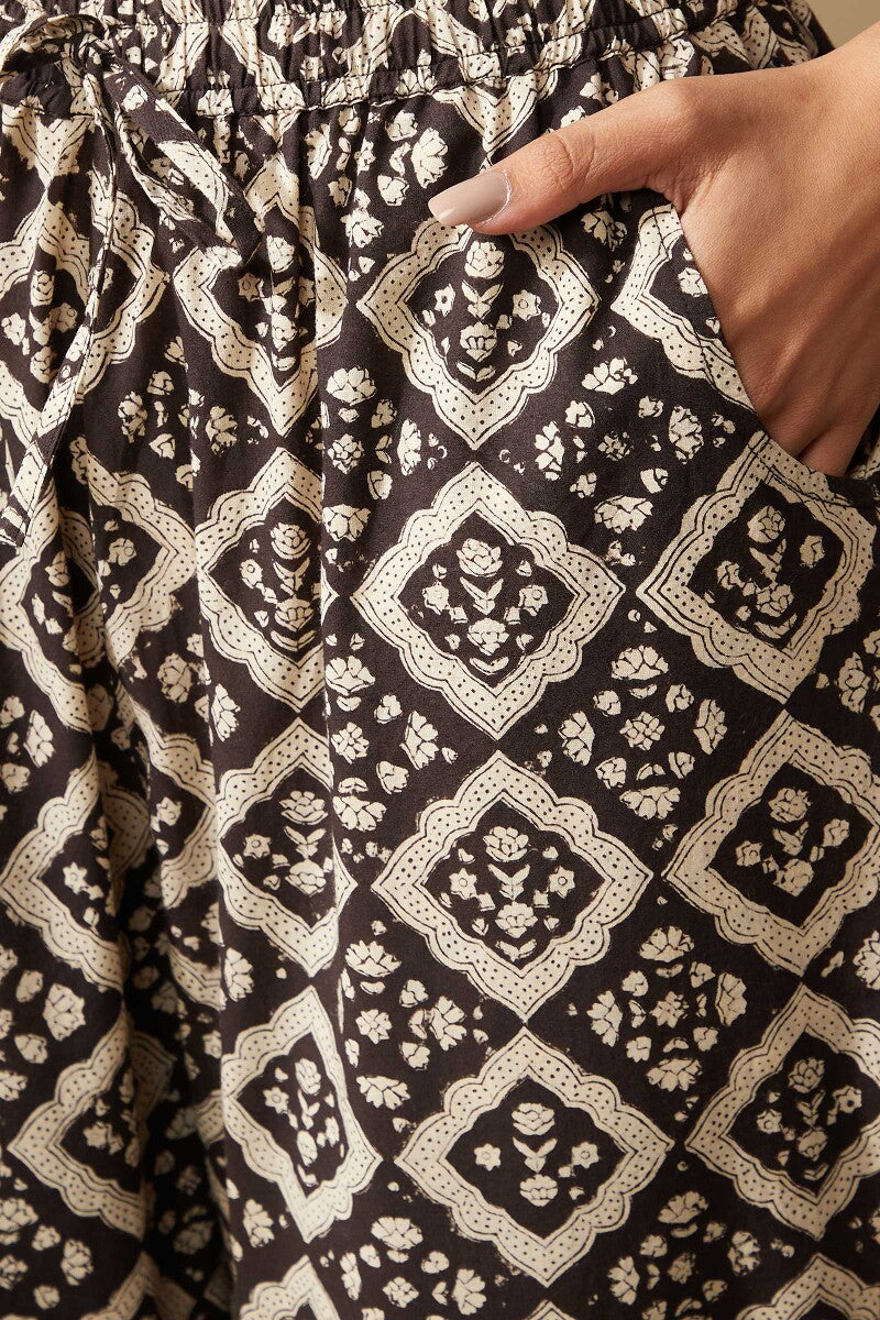 Roza Farah Bagru Narrow Pants