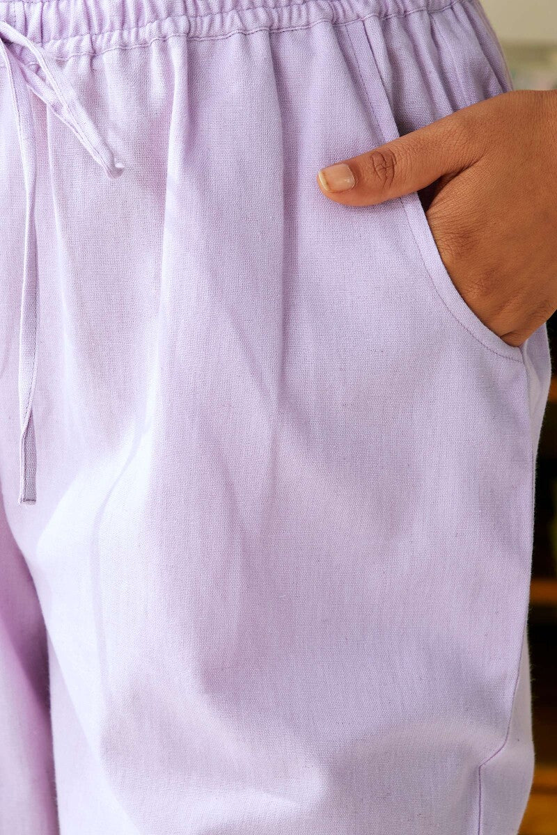 Roza Jia Purple Narrow Pants