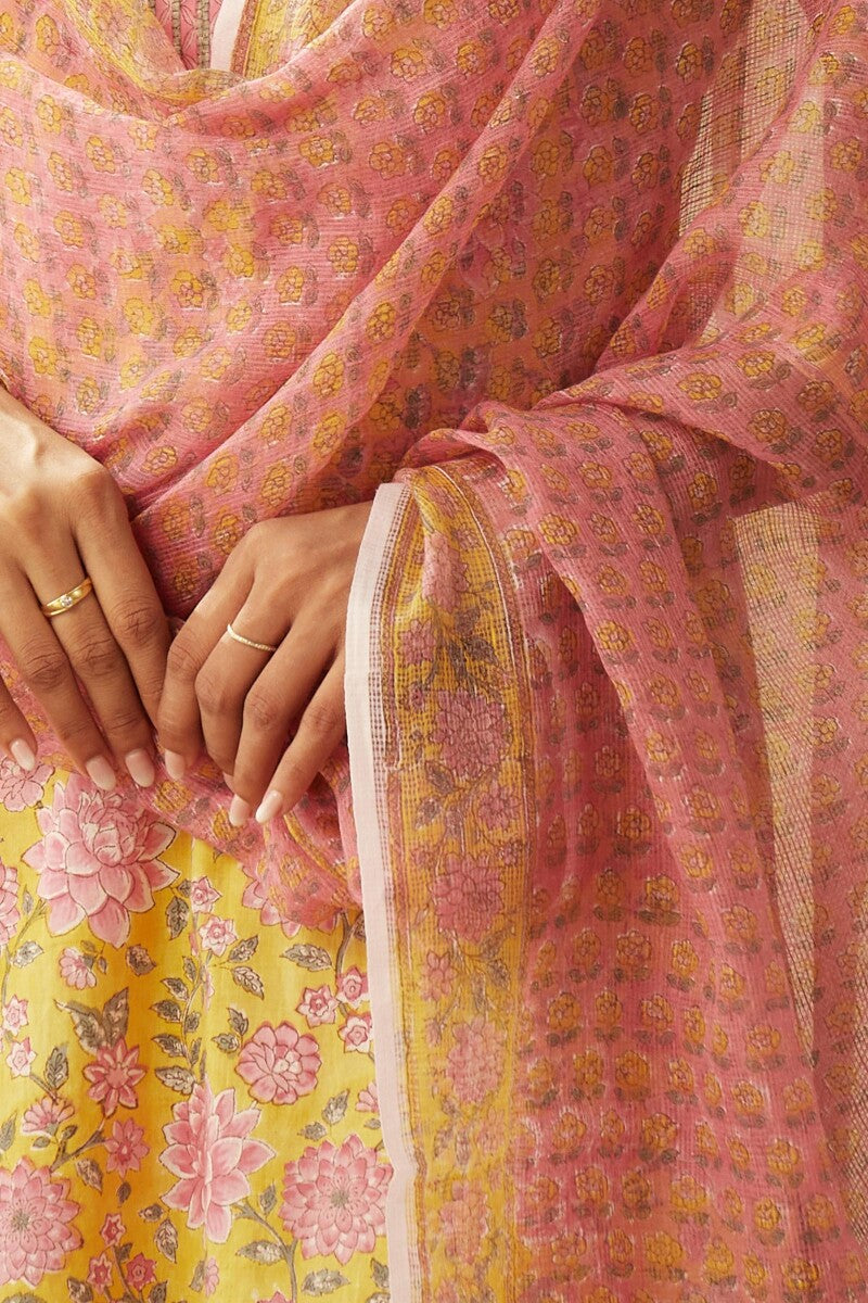 Rosheen Aliza Sanganeri Kota Dupatta