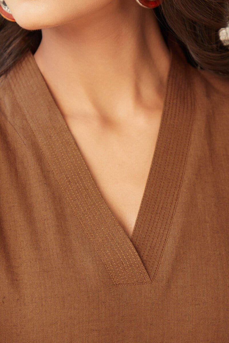 Roza Seher Rust Kurta