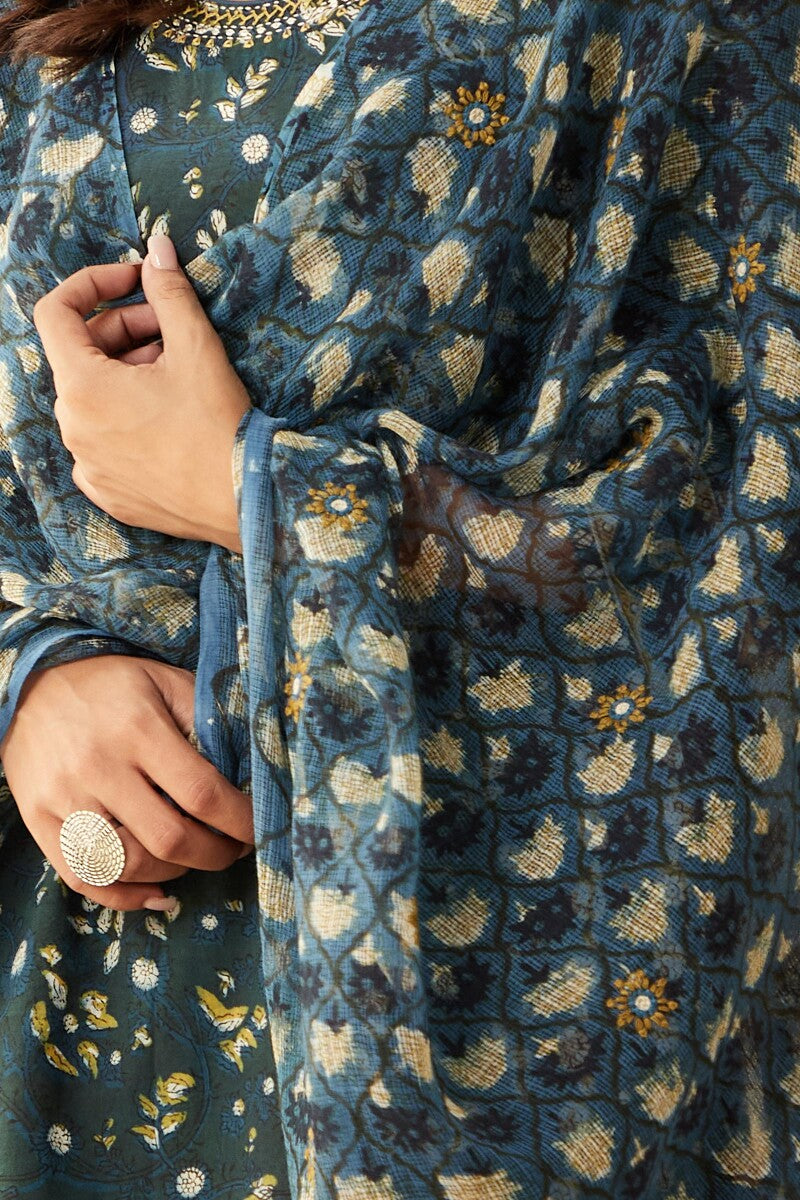 Sehra Samina Bagru Dupatta