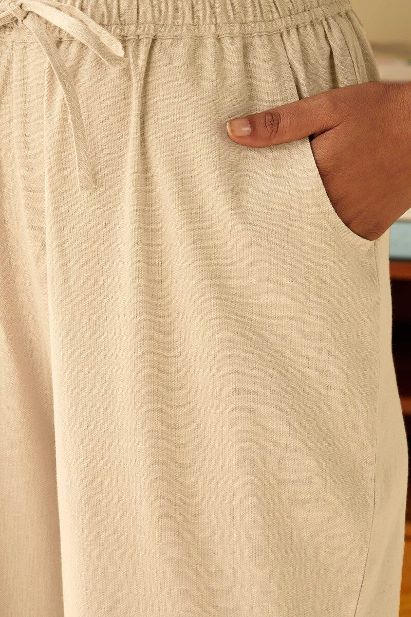 Roza Seher Off White Pants