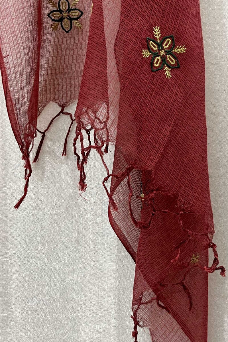 Red Kota Dupatta
