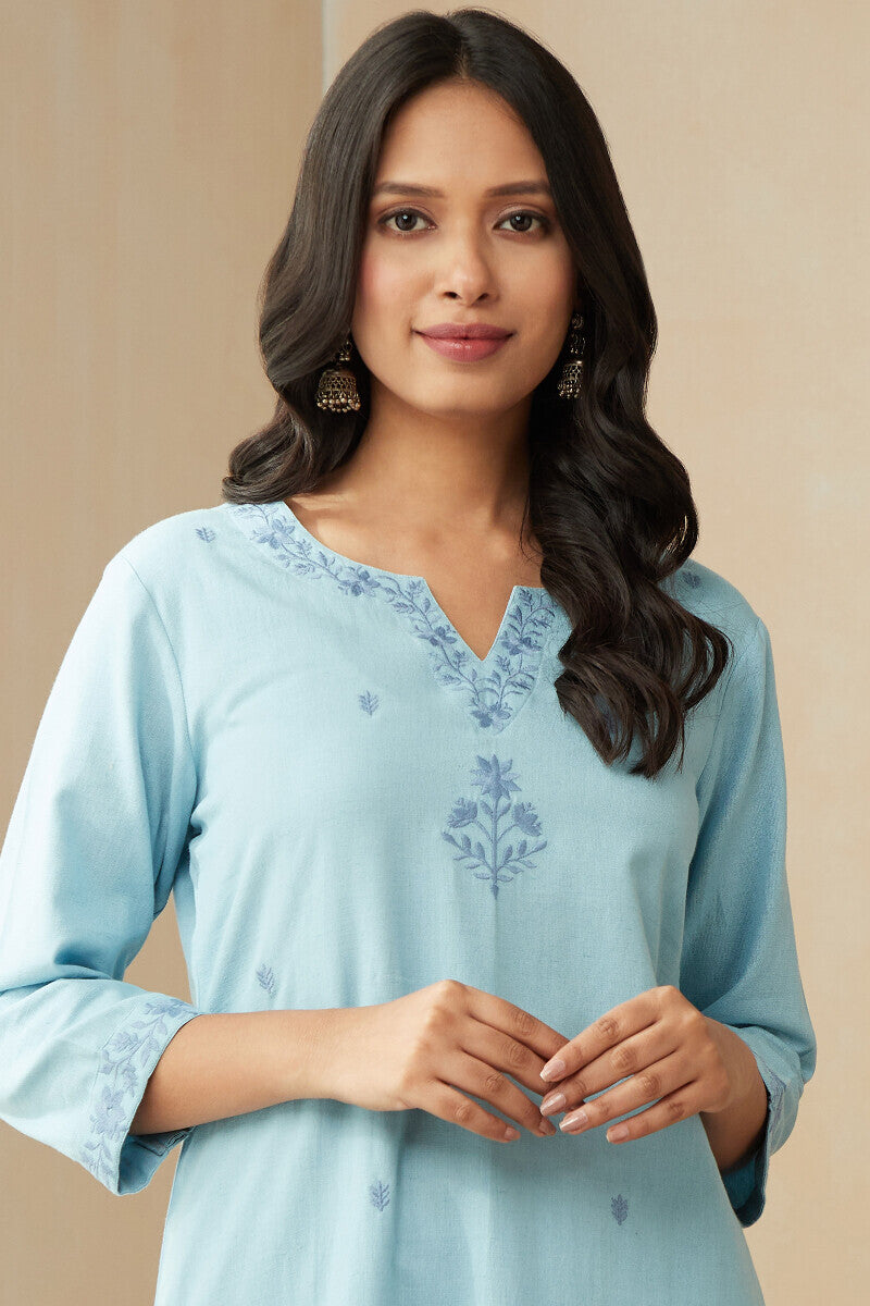 Mirza Sehreen Blue Kurta