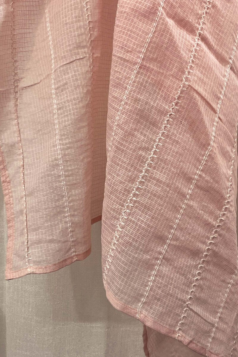 Pink Kota Embroidered Dupatta