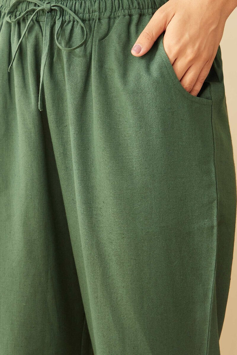 Roza Seerat Green Narrow Pants