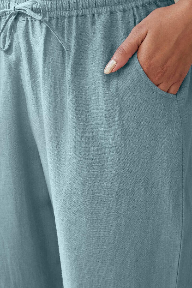 Roza Seher Sky Blue Narrow Pants