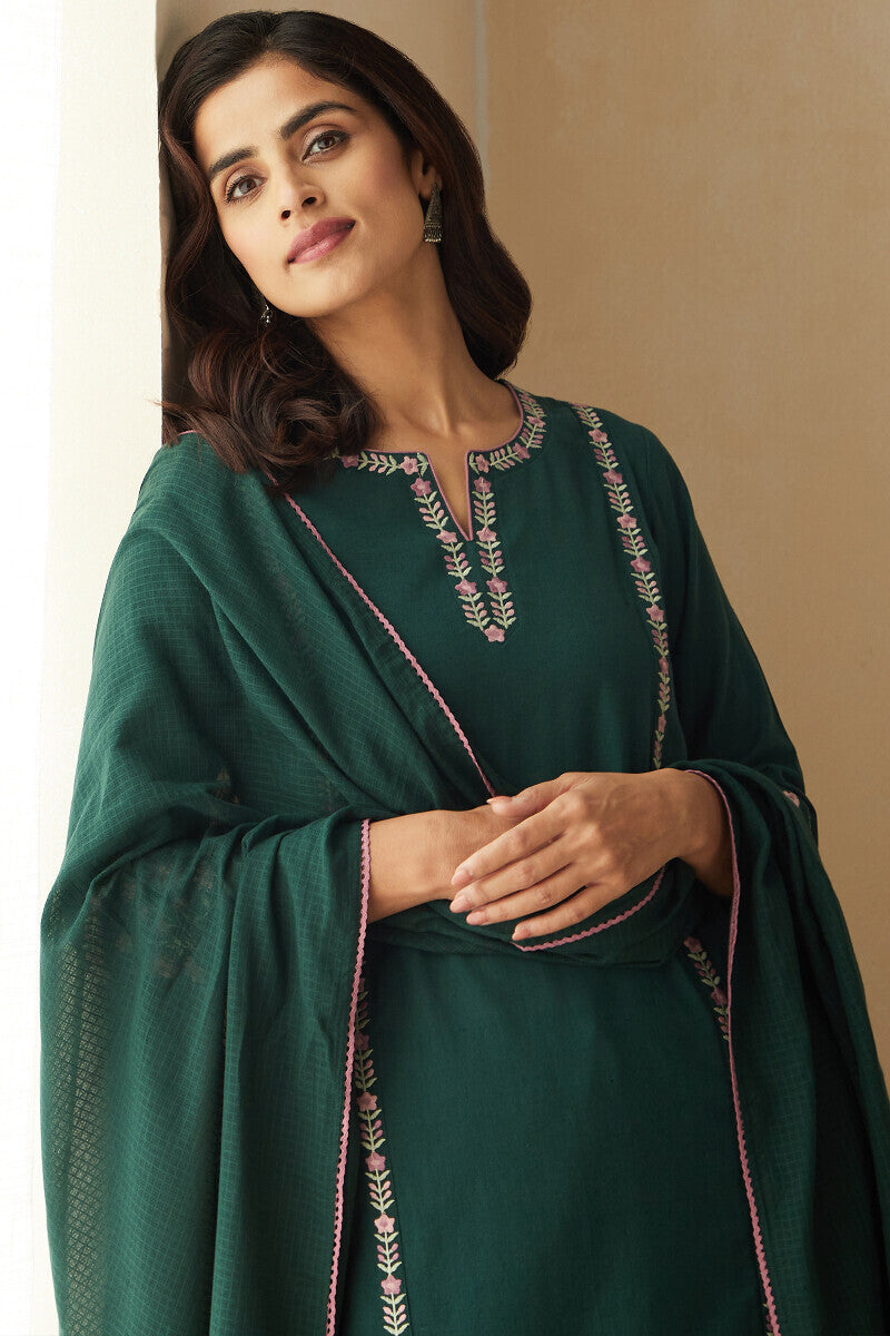 Roza Zoya Green Dupatta