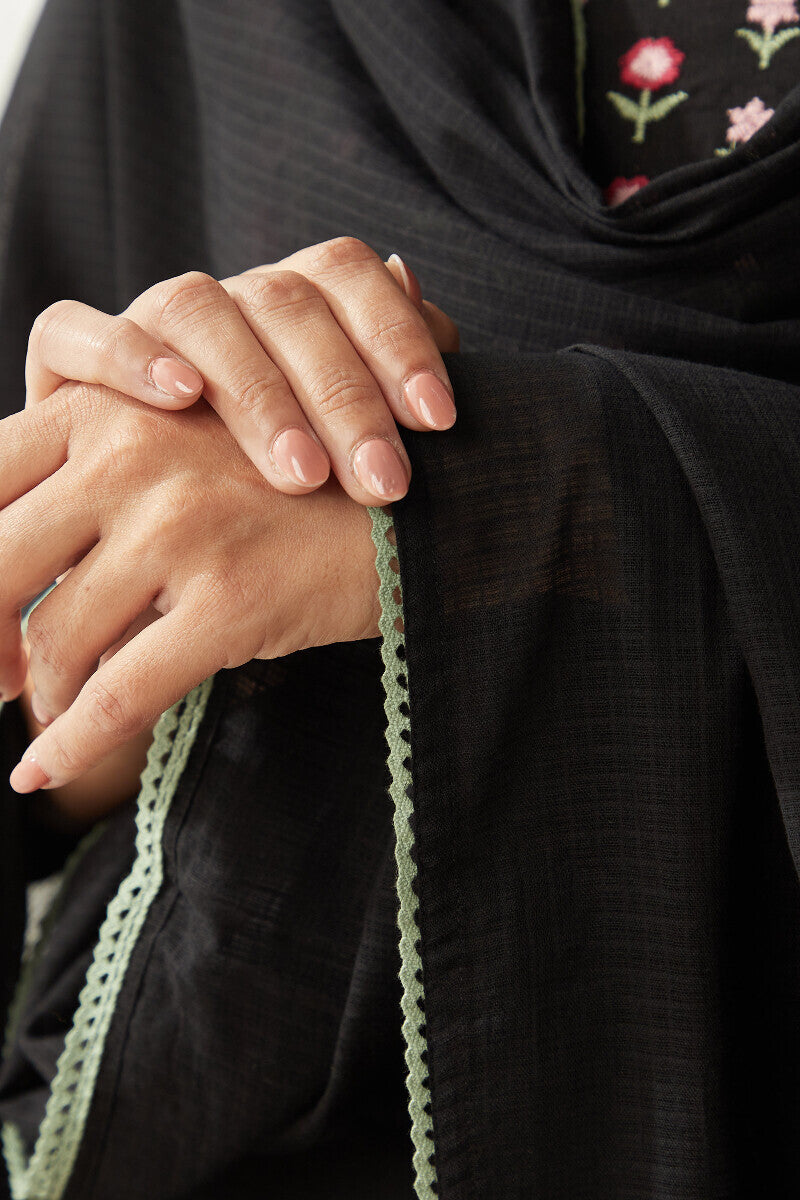 Roza Zoya Black Dupatta