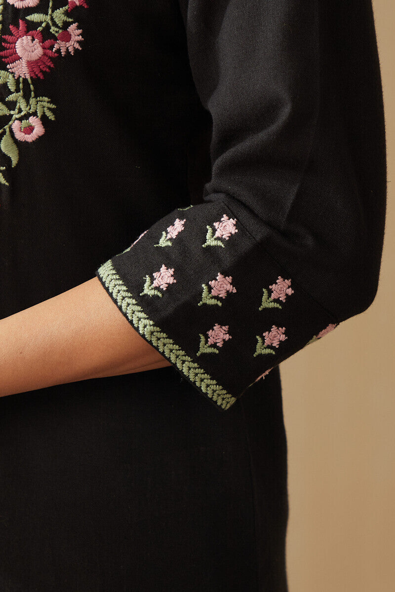 Roza Zoya Black Kurta