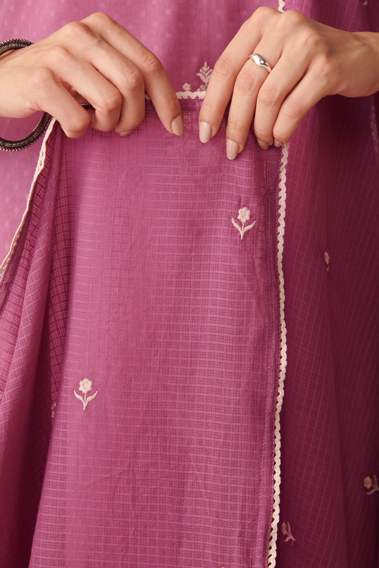 Mehraab Nisa Purple Dupatta